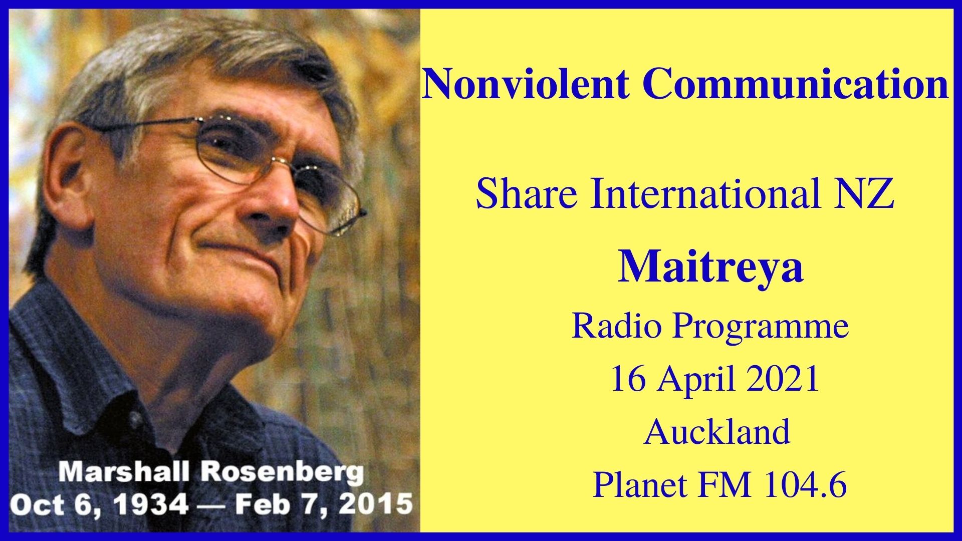 1) Nonviolent Communication 16 April 2021 #2