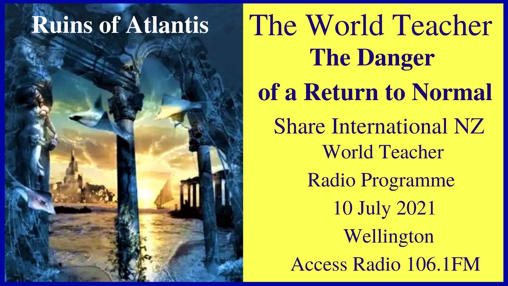 33) The Danger of a Return to Normal