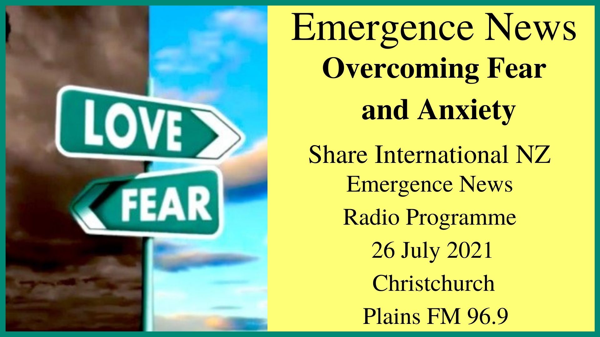 55) Overcoming Fear and Anxiety