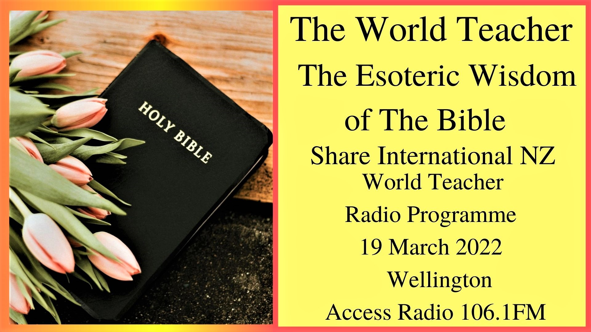 The Esoteric Wisdom of The Bible | Share International NZ