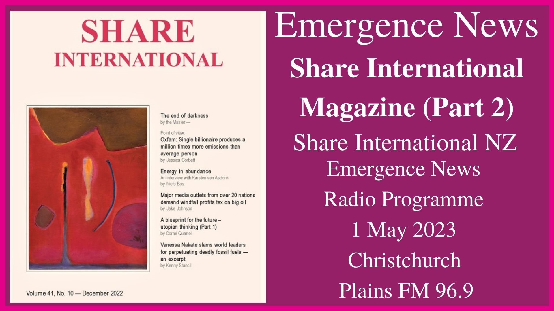 24) Share International Magazine (Part 2)