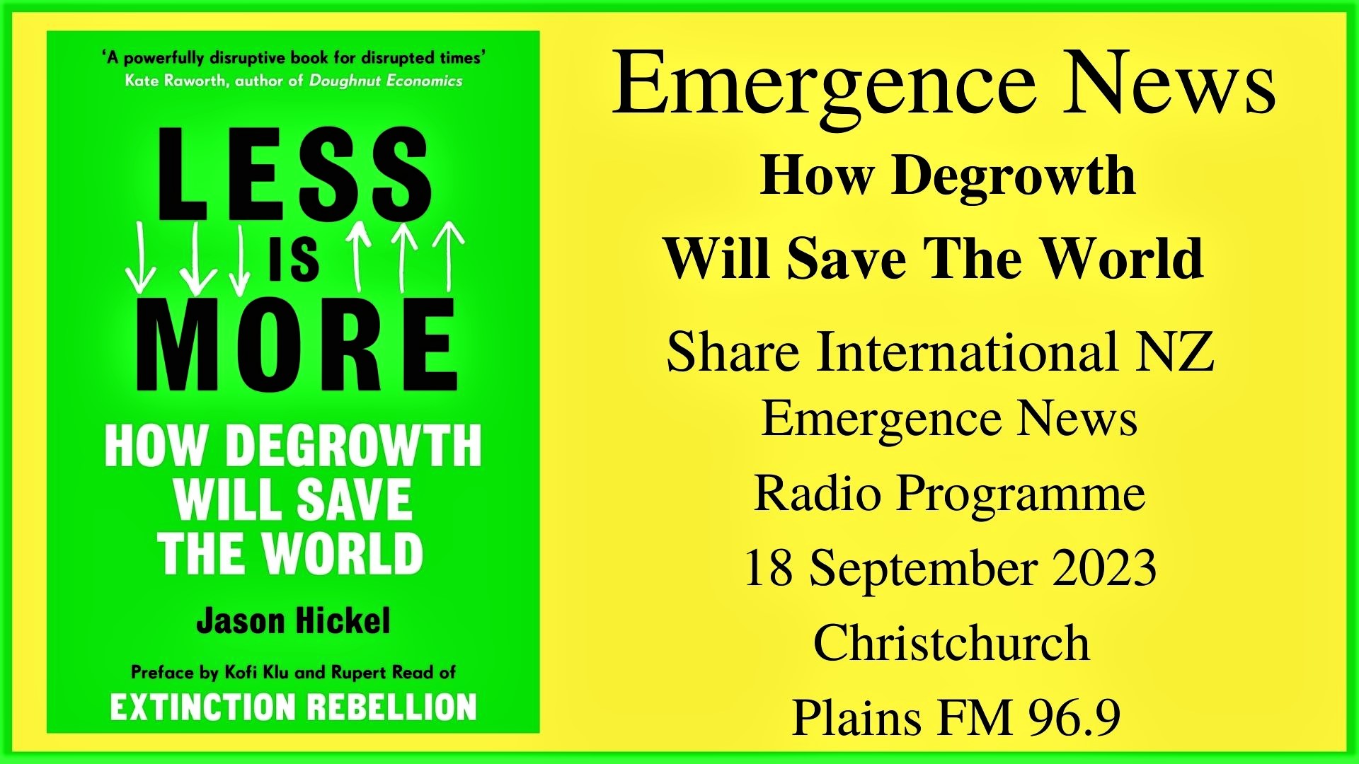 34) How Degrowth Will Save The World