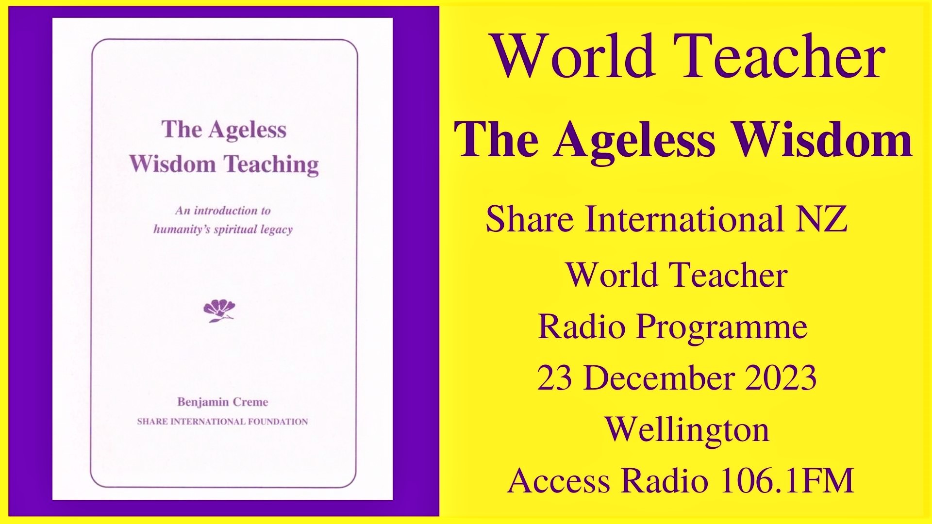 22) The Ageless Wisdom