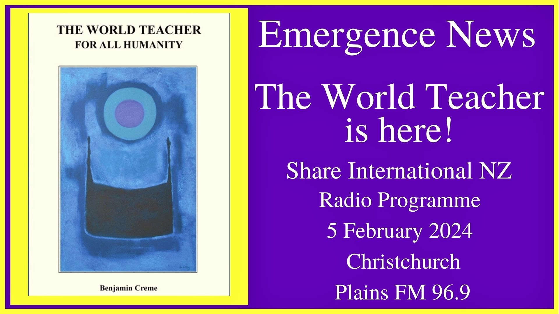 42) The World Teacher is here!