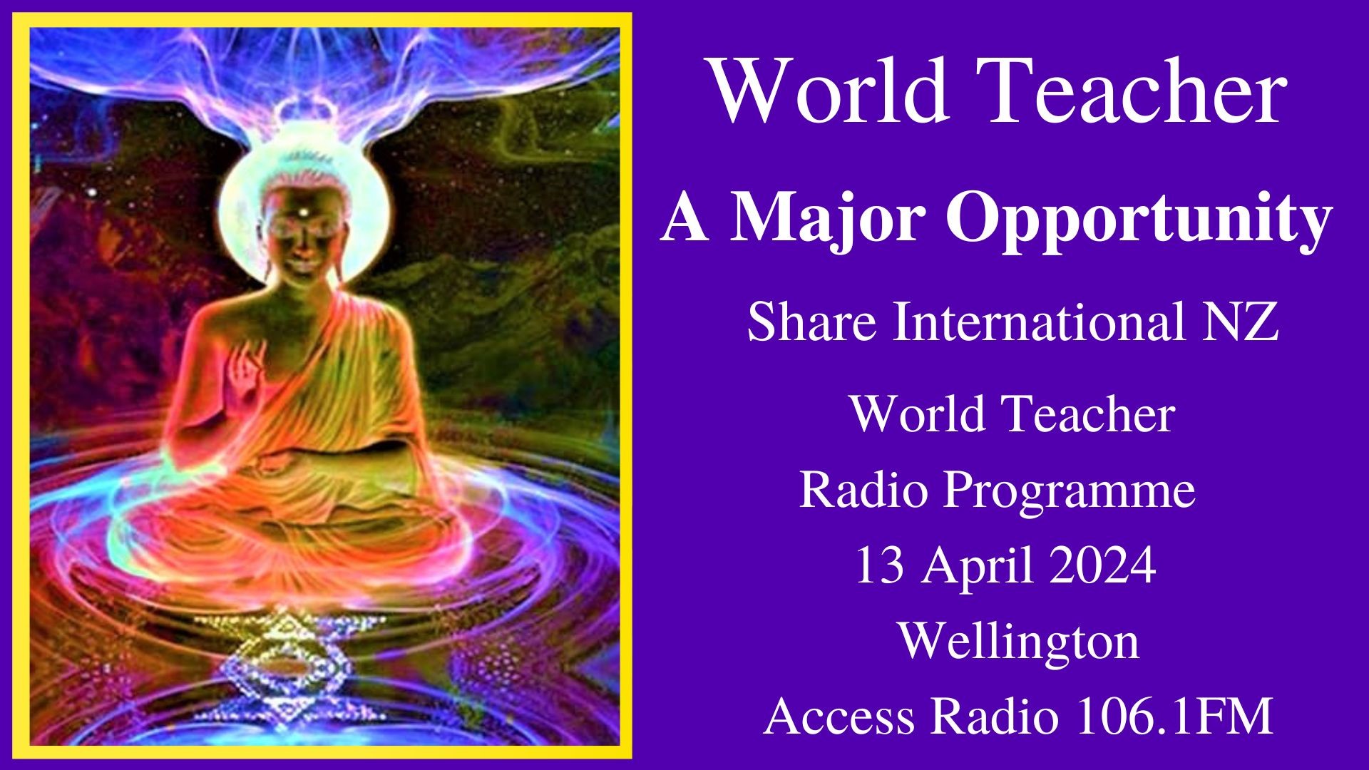 27) A Major Opportunity