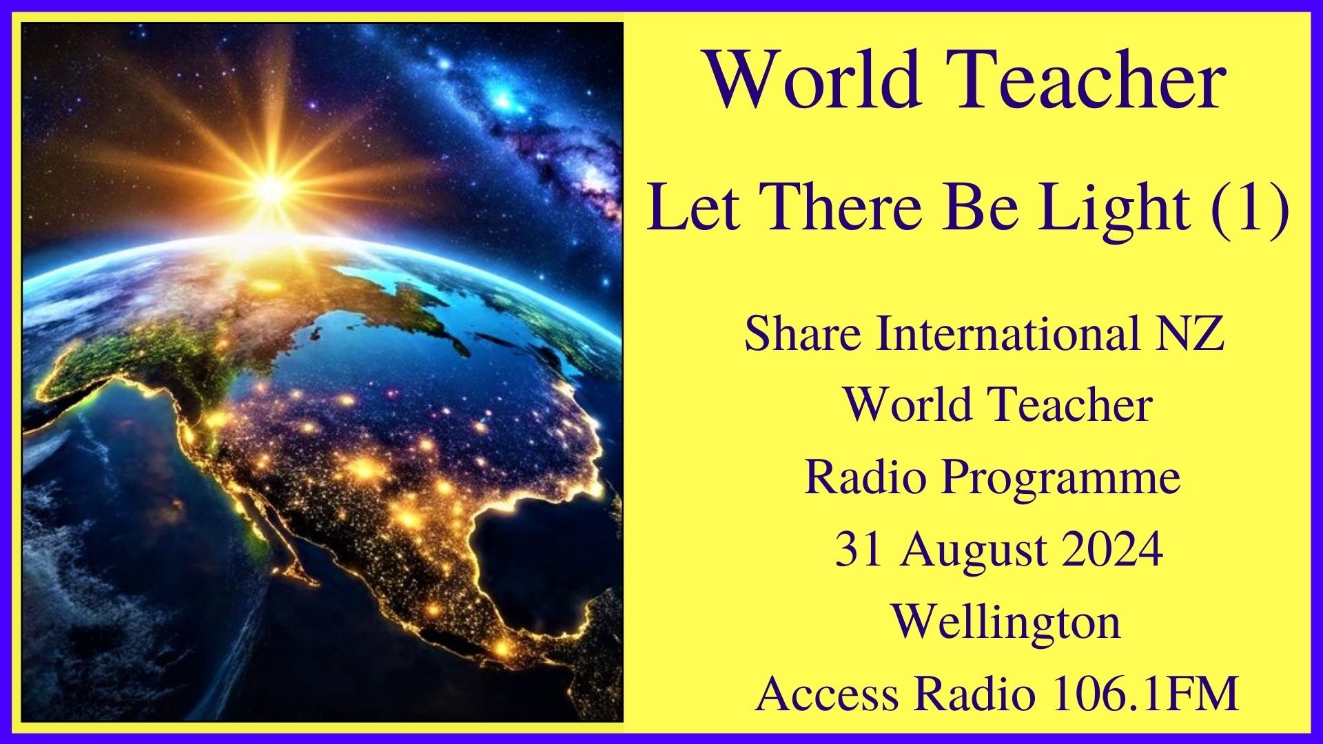 32) Let There Be Light (Part 1)